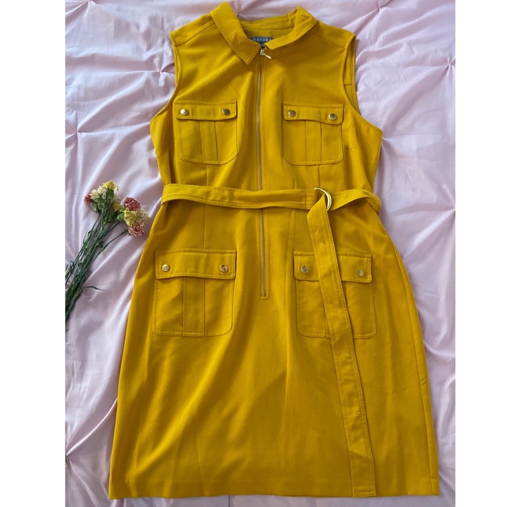 Women sharangano Zip-front shirt dress